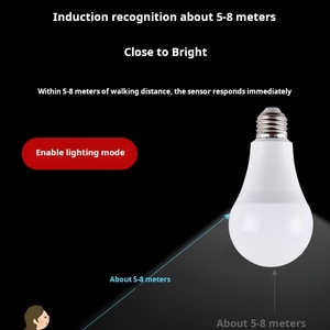 Ampoules intelligentes E27 B22 Edison Détecteur <span class=keywords><strong>de</strong></span> <span class=keywords><strong>mouvement</strong></span> radar à micro-ondes Ampoules <span class=keywords><strong>LED</strong></span> à usage domestique avec alimentation CA - Product Image 5