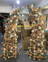 Arche de mariage personnalisée, fleurs artificielles, arrangement floral en soie pour la décoration de mariage, décoration d'événements et de fêtes, OEM ODM