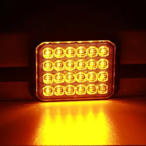 ECE R10, ECE R65 (ambre) montage sur calandre de surface lumière clignotante voiture balise stroboscopique avertissement d'urgence lumières stroboscopiques barre Kit