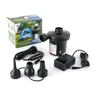 Bomba de Aire Eléctrica con 3 Boquillas, 110V AC/12V DC, Portátil, Inflador y Desinflador Rápido, Perfecto para Inflables - Product Image 2