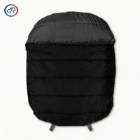 Sacs de couchage pour chiens avec logo personnalisé, sacs de couchage pour chiens pour le camping en plein air, sacs de couchage pour animaux de compagnie fins rembourrés de duvet avec fermeture éclair