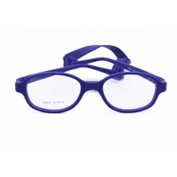 Expédition directe 937 TR90 Micro Oval Shape Lunettes pour enfants de forme ovale classique, charnières flexibles sans charnières, coussinets de nez en silicone, sangle élastique, monture optique