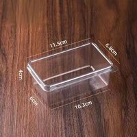 Boîte à tiramisu - Boîte à dessert spécialisée pour une seule utilisation, avec mousse carrée et transparente.