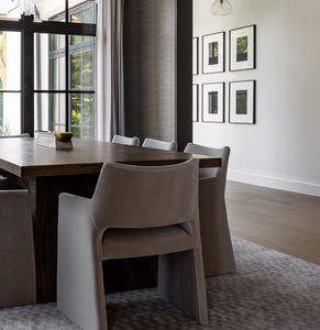 Sedia da Pranzo in Stile Americano con Telaio in Compensato, Schiuma ad <span class=keywords><strong>Alta</strong></span> Densità e Rivestimento in Velluto per Sala da Pranzo - Product Image 6