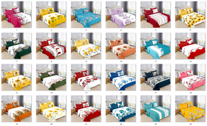 Wholesale 1800TC 6 Pieces Deep Pocket Microfiber Bed <strong>Sheet</strong> Set Queen King Size Mixed Designs Bedding Set - Product Image 3