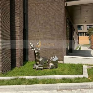 Escultura Art Deco de Acero Inoxidable, Impermeable, Duradera, Multifuncional, para Montar en el Suelo, Decoración para Pasillos y Hogar - Product Image 4