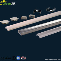 2024 FOSHAN shenzhen PMMA PC givré/opale/clair diffuseur conduit canaux de profil pour bande led lumières