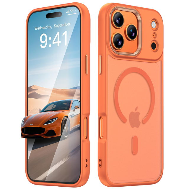 New Magnetic Phone Case for iPhone 17 Pro Max 16 15 Cover Electroplate Camera Frame Shockproof Protective Mobile Accessories