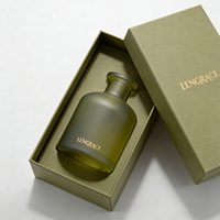 Bouteille diffuseur ronde recyclable pour huiles essentielles d'aromathérapie, décoration d'intérieur pour chambre et salon, produit en verre
