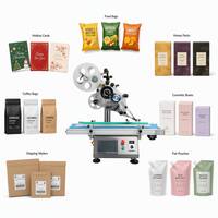 Machine d'étiquetage automatique à plat MAT-IF80, électrique, moteur DC, haute productivité pour cartons en bois, boîtes cosmétiques, sachets, certifiée CE