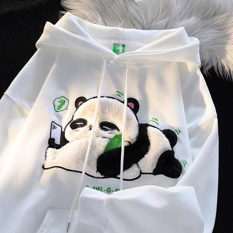 Panda Hoodies Stylish Cozy Men's Fleece Pullover