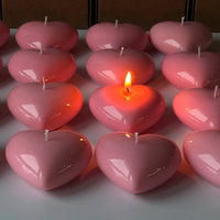 Valentinstag Herzförmige Kleine Sojabohnen-Mischwachs Handgemachte Kreative Niedrigtemperatur-Schwimmwachskerzen für Diwali Ostern