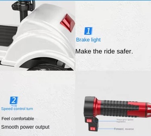 Nouveau <span class=keywords><strong>Scooter</strong></span> Électrique Pliant à <span class=keywords><strong>3</strong></span> <span class=keywords><strong>Roues</strong></span> à Propulsion Arrière, Design Européen Tendance, Carrosserie Ouverte - Product Image 3