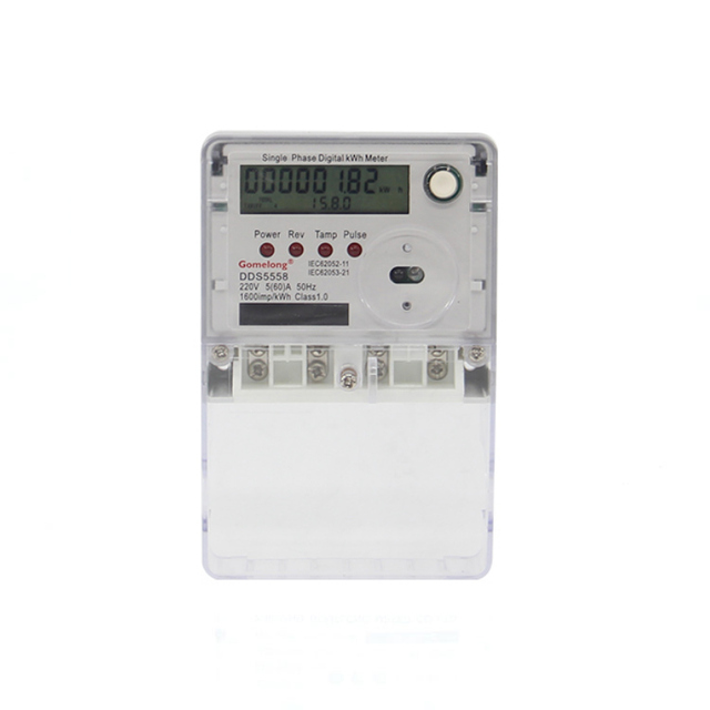 2022 NEW Type Customize Various Functions Single Phase Smart Electricity Energy Meter Optical / RS485 Gomelong 120-240V Class 1