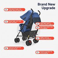 Poussette légère pour bébé, pliable, adaptée aux tout-petits, utilisable en position assise et allongée. Idéal pour voyager. Disponible en gros.