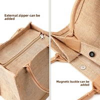 Sac fourre-tout en toile durable avec logo imprimé, couleurs personnalisables, emballage universel, design pour transporter des livres