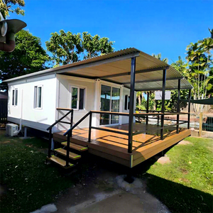 Casa Prefabricada para Todo Clima, Villa de Lujo Expandible de 20 pies/40 pies con Gran Toldo/Porche para el Mercado de EE. UU. y Australia - Product Image 1