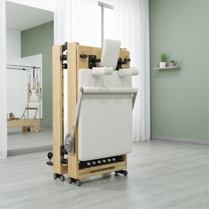 Cama con núcleo de <span class=keywords><strong>Pilates</strong></span> de madera de roble duradera de alta calidad, portátil y plegable a bajo precio para estudio de fitness y trabajo corporal - Product Image 1