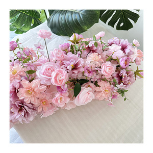 Centro DE MESA DE BODA CQ14, champán, rosa, arreglo de flores de boda, decoración de Navidad, Bola de flores, camino de mesa - Product Image 3