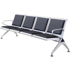 Swimming Row Of Chairs 4 Seater Metal Waiting Room Public <b>Bench</b> With Armrests For Airport Station - Product Image 2