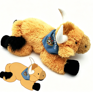 Juguete de Peluche de Vaca Marrón Hecho a Medida, Juguete de Peluche de Buey, Muñeco de Peluche de <span class=keywords><strong>Animal</strong></span> Suave - Product Image 1