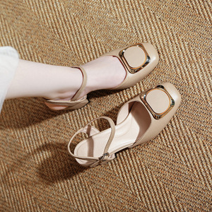 Nouvelles Arrivées - Sandales de Mariage Coréennes <span class=keywords><strong>JR</strong></span> Soft pour Femme, à Talon Carré Épais (3-6 cm), avec Boucle et Bride, Idéales pour l'Été - Product Image 3