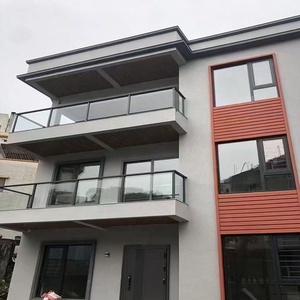 Thành Phố bài lan can 40in cao cuối bài viết kính lan can trụ cột cầu thang hàng rào lan can lan can 304 vuông kẹp PVC bằng gỗ tay vịn - Product Image 3