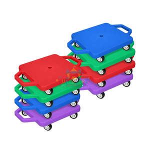 Dört tekerlekli çocuklar için kapalı PE ve spor salonu sınıfı ön eğitim öğrenme faaliyetleri için gökkuşağı <span class=keywords><strong>Scooter</strong></span> seti - Product Image 5