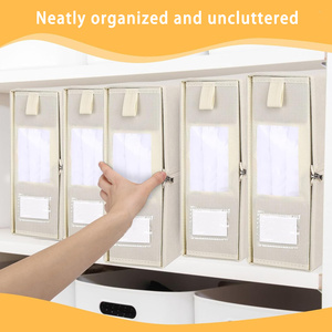 Lưu trữ thùng cho Ga Trải Giường Duvet bao gồm tổ chức hộp vỏ gối ráp dây kéo có thể gập lại bộ đồ giường tổ chức - Product Image 5