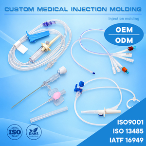 ชุดอุปกรณ์การแพทย์ ISO 13485 IV สำหรับใส่สายสวน CVC แบบหลายช่องทาง พร้อมห้องหยดยาและปลายเข็มฉีดยาแบบใช้แล้วทิ้ง ผลิตด้วยวิธีการฉีดขึ้นรูป - Product Image 1