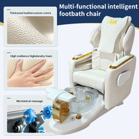 Fauteuil de manucure professionnel inclinable pour salon de beauté, avec massage électrique et spa pour les pieds