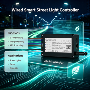Controlador de Alumbrado Público Inteligente CTNL501 con Red Dual PLC LoRaMesh, Controlador Impermeable CTNL501 para Iluminación de Carreteras y Parques - Product Image 1