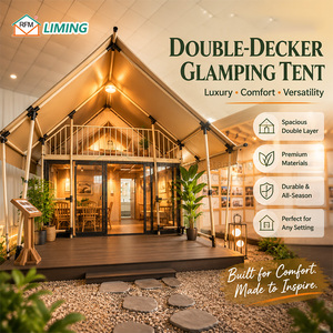 Carpa de Glamping Dúplex de Lujo, Carpa de Hotel Tipo Villa de Dos <span class=keywords><strong>Pisos</strong></span>, Impermeable y Resistente al Viento, para Sitios Turísticos y Resorts - Product Image 1