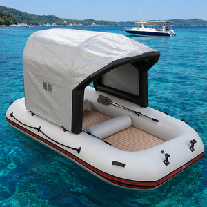 Bateau de pêche gonflable en PVC personnalisé avec auvent amovible, bateau pneumatique pliable, kayak de pêche, usage extérieur, capacité 100-500 kg <5 - Product Image 2