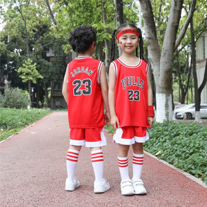 Ensemble de maillots de basket-ball unisexe pour enfants, vêtements de sport d'été de l'équipe <span class=keywords><strong>NBA</strong></span> - Product Image 4