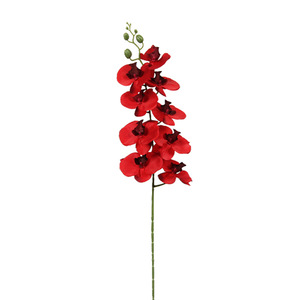 Fleur artificielle en soie Phalaenopsis, branche unique, décoration de mariage, accessoires de photographie en extérieur, décoration de la maison, faite à la main - Product Image 4