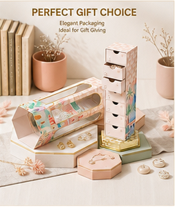 Wholesale Cylinder <b>Christmas</b> Advent Calendar <b>Box</b> Rigid Cardboard Empty Mystery Blind <b>Box</b> for Jewelry and Surprise Gift Packaging - Product Image 5