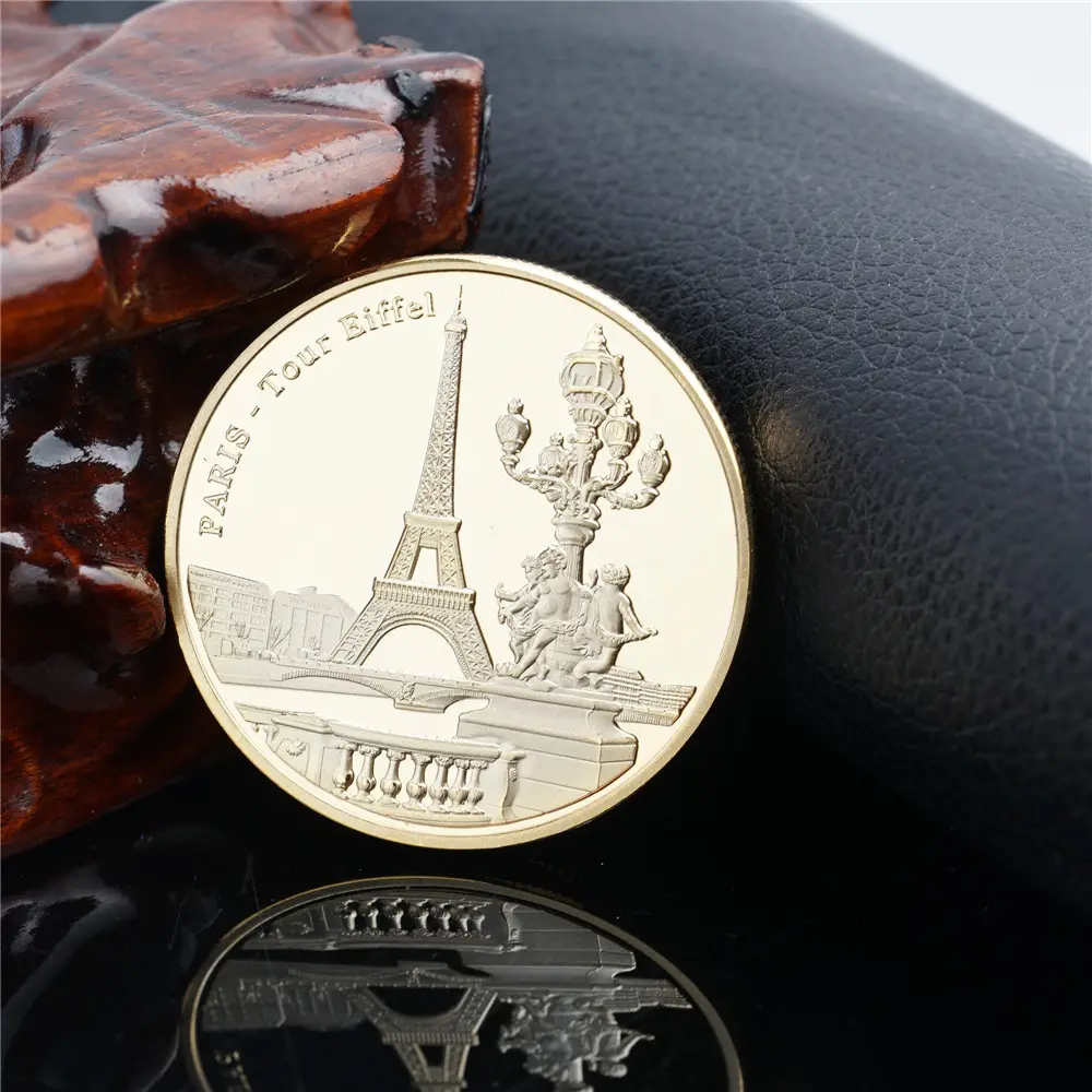 フランスエッフェル塔メダルエキスポ記念文化ギフトクリエイティブパリお土産メタルコイン