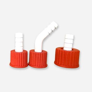 Suministros de Laboratorio XZ, Conector de Rosca de Vidrio GL14 PBT, Conector Roscado de Plástico OEM Ecológico de <span class=keywords><strong>Color</strong></span> Transparente para Uso en Laboratorio, Conector de Rosca para Condensador - Product Image 1