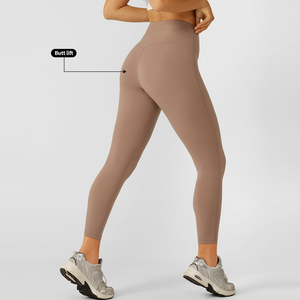 Vente chaude Gym Fitness pas de couture avant Legging sport pantalons de course bout à bout serré mince entraînement Yoga <span class=keywords><strong>pantalon</strong></span> femmes Leggings - Product Image 5