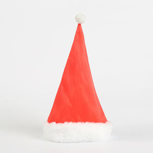 قبعة عيد الميلاد المطرزة ، قبعة سانتا القطيفة ، إكسسوارات عيد الميلاد بالجملة ، قبعات ليد راقصة فاخرة - Product Image 6