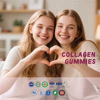 Gummies de collagène OEM ODM avec biotine et vitamine C, étiquette privée personnalisée pour la santé des cheveux, de la peau et des ongles