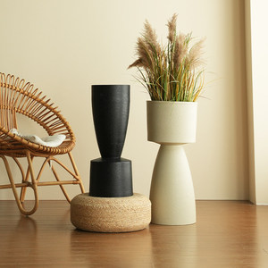 Pot de fleurs moderne et simple de type coupelle à pied haut pour la décoration de salon, centre commercial, ou jardin potager (<span class=keywords><strong>Tuba</strong></span>) - Product Image 4