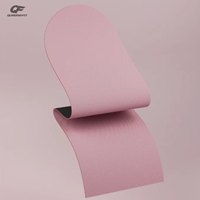 Tapis de yoga personnalisé en PU de couleur beige nude, forme ovale, avec logo personnalisé, écologique, antidérapant, en caoutchouc PU