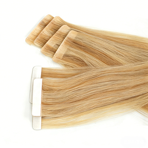 Extensions de cheveux russes à double trame, invisibles, sans couture, de qualité supérieure, avec cuticules intactes, injectées, 100 % cheveux humains, extensions adhésives - Product Image 4