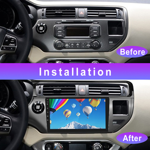 Radio de coche Podofo de 9 pulgadas, Radio estéreo para coche, Android, Carplay, Android, GPS automático, RDS, HIFI, compatible con cámara AHD para KIA <span class=keywords><strong>RIO</strong></span> 2015 - Product Image 4