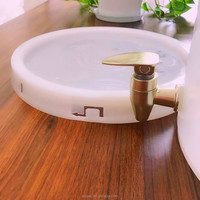 Couvre-bidon de fermentation de 5 gallons avec trou de perçage et valve d'aération - Bulleur cylindrique en 3 pièces : facile à démonter et à nettoyer