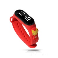 Reloj Infantil Creativo con Diseño de Personajes de Dibujos Animados como Spiderman, Cerdito y Conejito, Reloj Deportivo para Estudiantes, Resistente al Agua, con Pantalla Táctil LED Digital