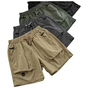 City boy tactique cargo 100% nylon séchage rapide imperméable léger mince short de plage de course pour hommes