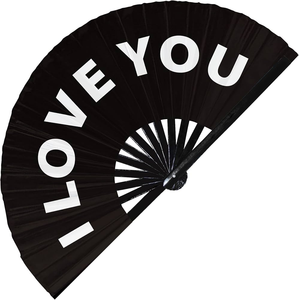 Éventail grand bruit 33cm avec logo personnalisé Éventails à main Éventails de danse en ligne POP pliants - Product Image 2